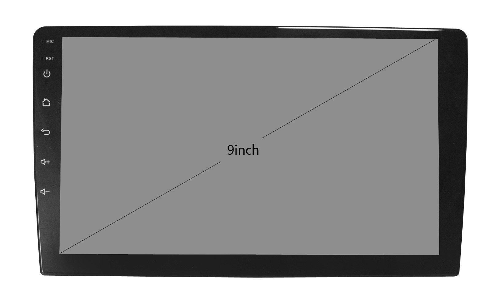 9"Facia Kits Unit Android 9.0 Gps Navigation Blue Aay Anti-glare And Anti-glare USB Big Maximal 32GB