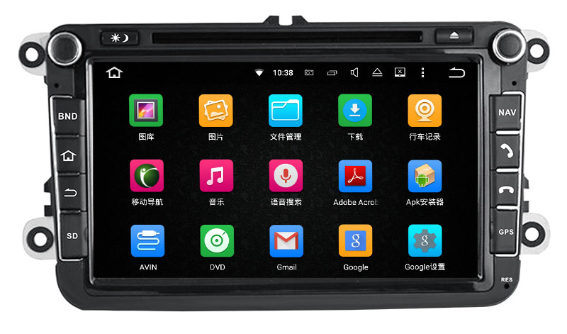 8"carplay Car Dvd Gps Volkswagen Android 9.0 Dvd Navigation Wifi Connection,4g Internet Carplay Auto