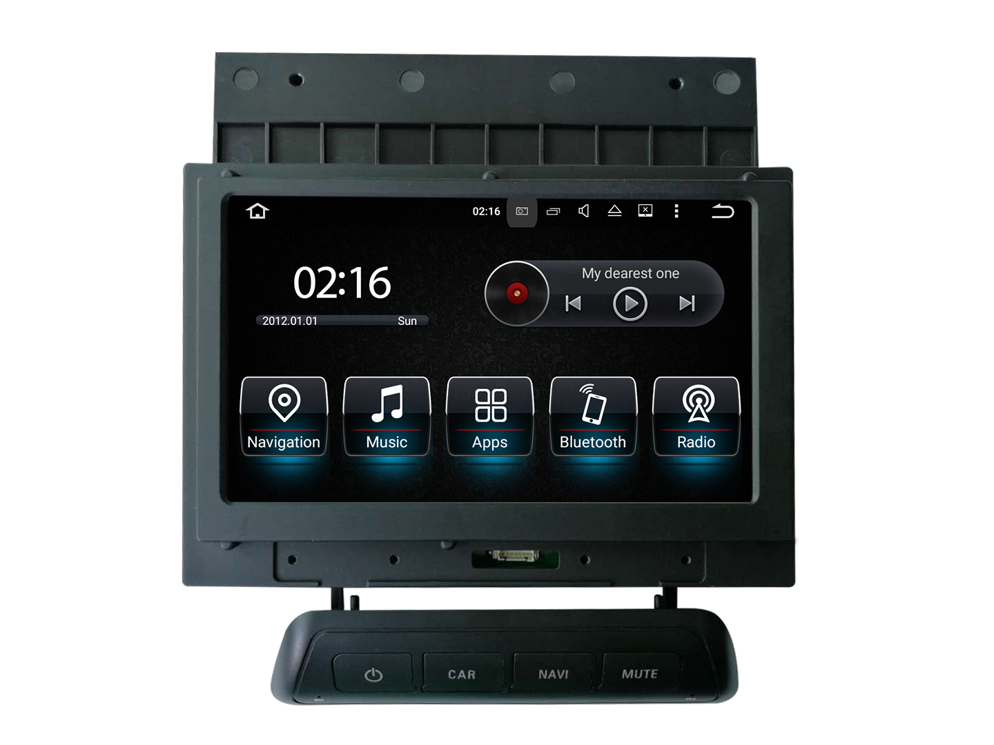 7" Land Rover Disscovery Range Rover Car Dvd Gps Android 9.0 Blue Aay Anti-glare And Anti-glare (optional) 