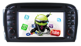 For Mercedes Benz SL R230 7" Touchscreen Android Autoradio DVD Player GPS Navi CarPlay