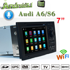 7"audi A6 S6 Android 9.0 Multimedia Car Stereo Bluetooth Usb Fm Aux Screen Mirroring Wifi hualingan