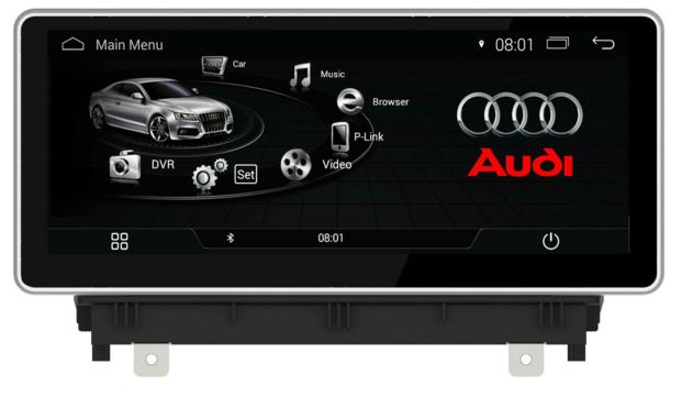 10.25"Blu-ray Anti-glare Audi A3 MMI 2G Car Stereo Multimedia Android Screen Mirroring AHD Camera Aux