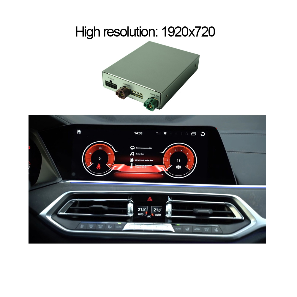 Multimedia Video Interface for BMW X5 3 Series MGU ID7 System Built ZLINK CarPlay Adapter
