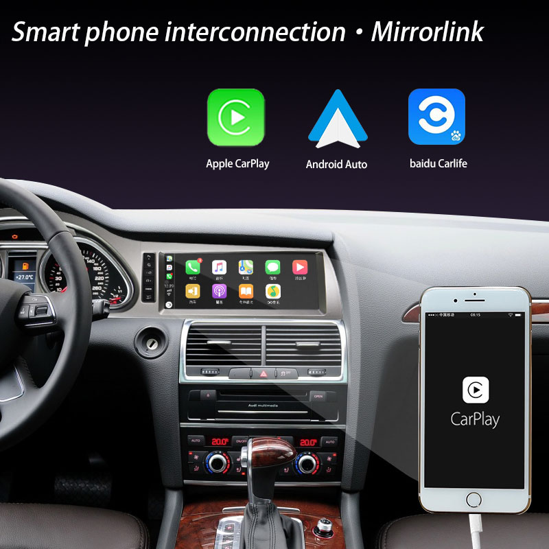 Hualingan Multimedia Gps Navigation for Audi Q7 MMI 2G 10.25"android WIFI / 4G / Rear Camera / DVR / Wireless CarPlay