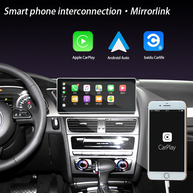10.25”Touchscreen for Audi A4/ S4/ RS4 8K B8(RHD) Mmi 3G Navigation carplay android auto multimedia Musicvia TikTok