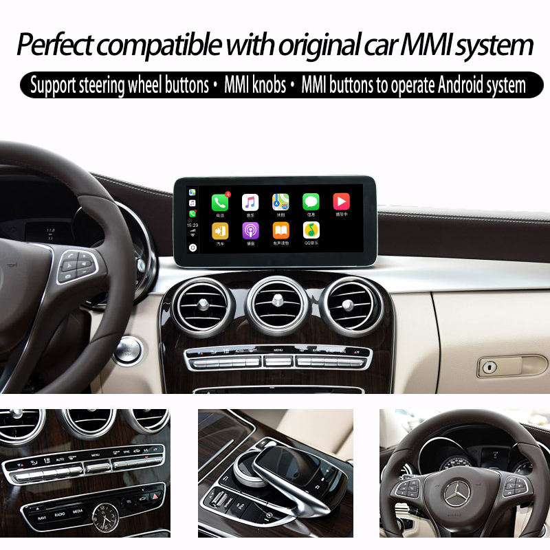 Mercedes Benz C-Class GLC-Class 10.25" Anti-Glare Android Car-multimedia-navigation-system Wireless CarPlay / Andrio Auto