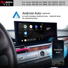 for Audi A8 S8 D4 MMI 3G Aftermarket Radio 12.3"Blu-ray Touchscreen Navi Stereo Carplay Bluetooth 