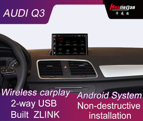 8"Anti-Glare for Audi Q3 MMI 3G Car Multimedia Navigation System Android 10.0 Wireless CarPlay / Andrio Auto / Built ZLINK