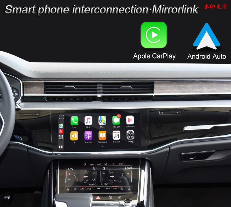 Android Car Multimedia Interface Adapter for Audi A6 S6 RS6 Wireless Carplay Andrio Auto Easyconnect Ect Functions 