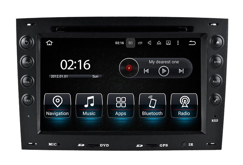 Hualingan Renault Megane 2 Radio Android Head Unit Bluetooth 7.0 Inch TouchScreen Car Stereo Upgrade Car GPS Aftermarket Navigation Wireless Apple CarPlay Fullscreen Audroid Auto