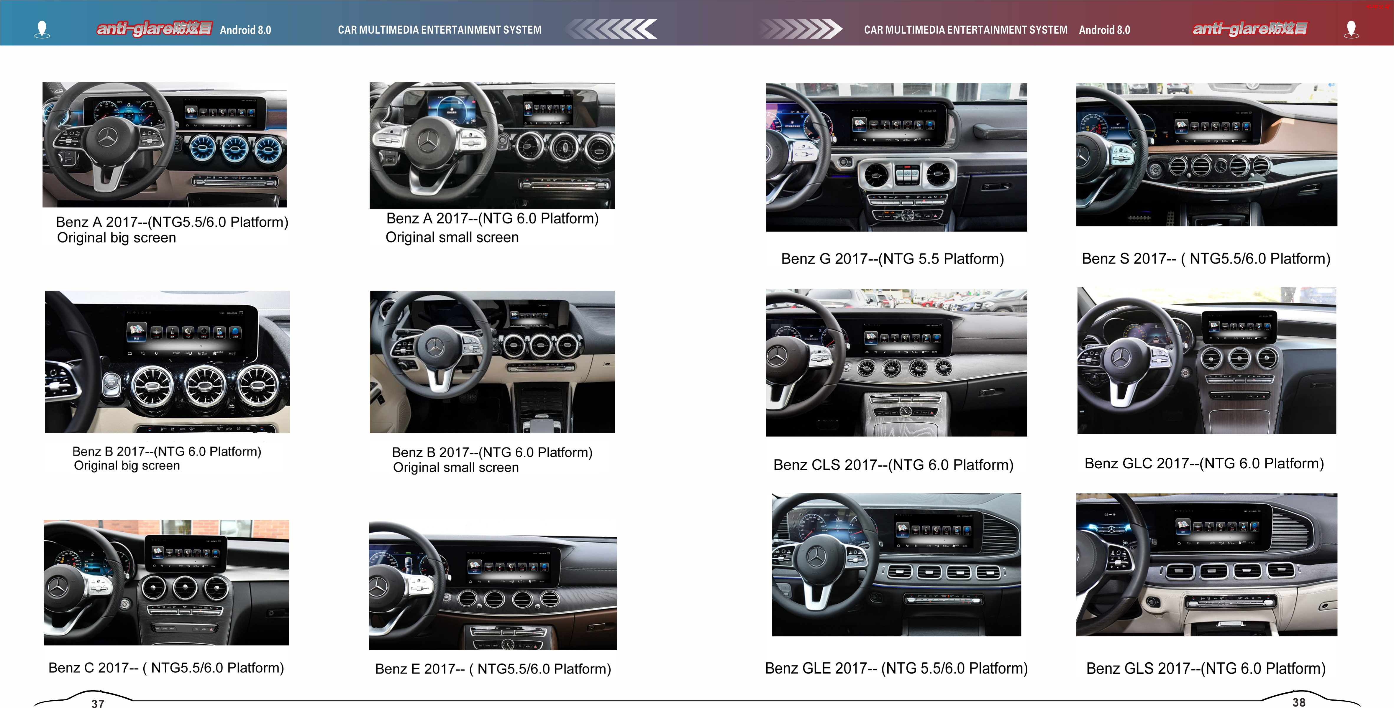 Car-navigation-box Video Interface for Mercedes Benz MBUX 6.0 A-Class GLE-Class S-Class Mirroring 4G WiFi