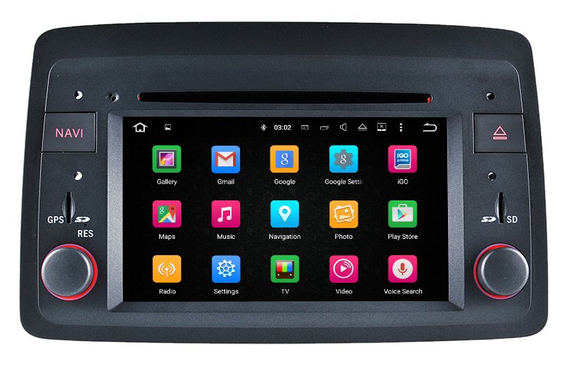 6.2"Fiat Panda Android Car Stereo Carplay Android Phone Connections TV 3 X USB 