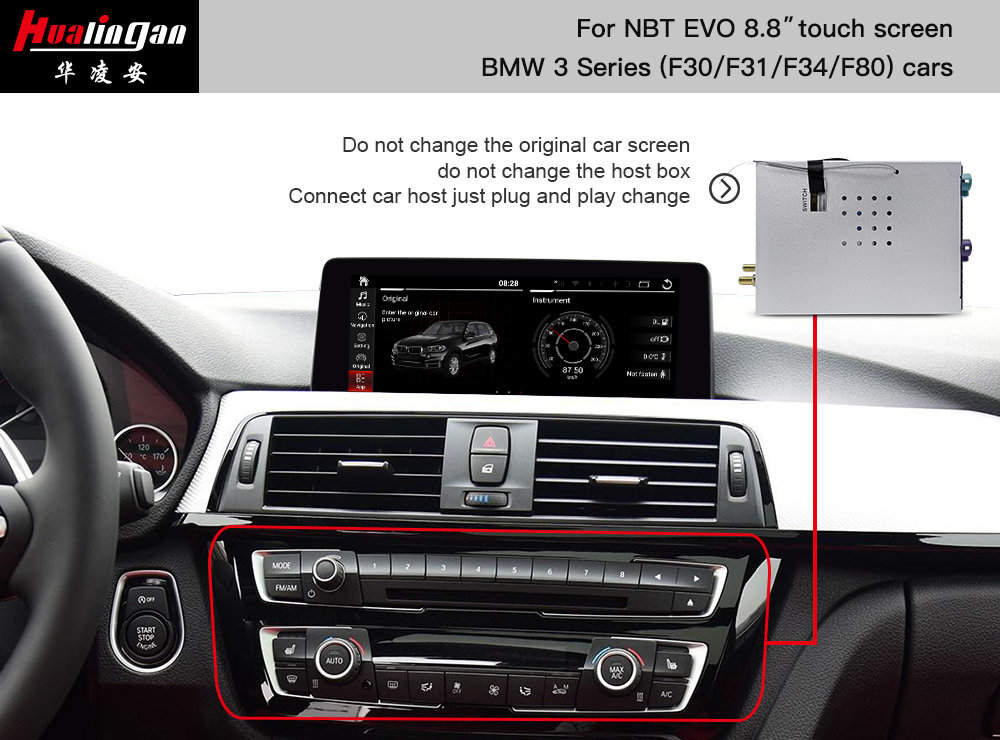 BMW 3 Series wireless CarPlay F30 F31 F34 F80 iDrive 6 Android Auto Full Screen Mirroring
