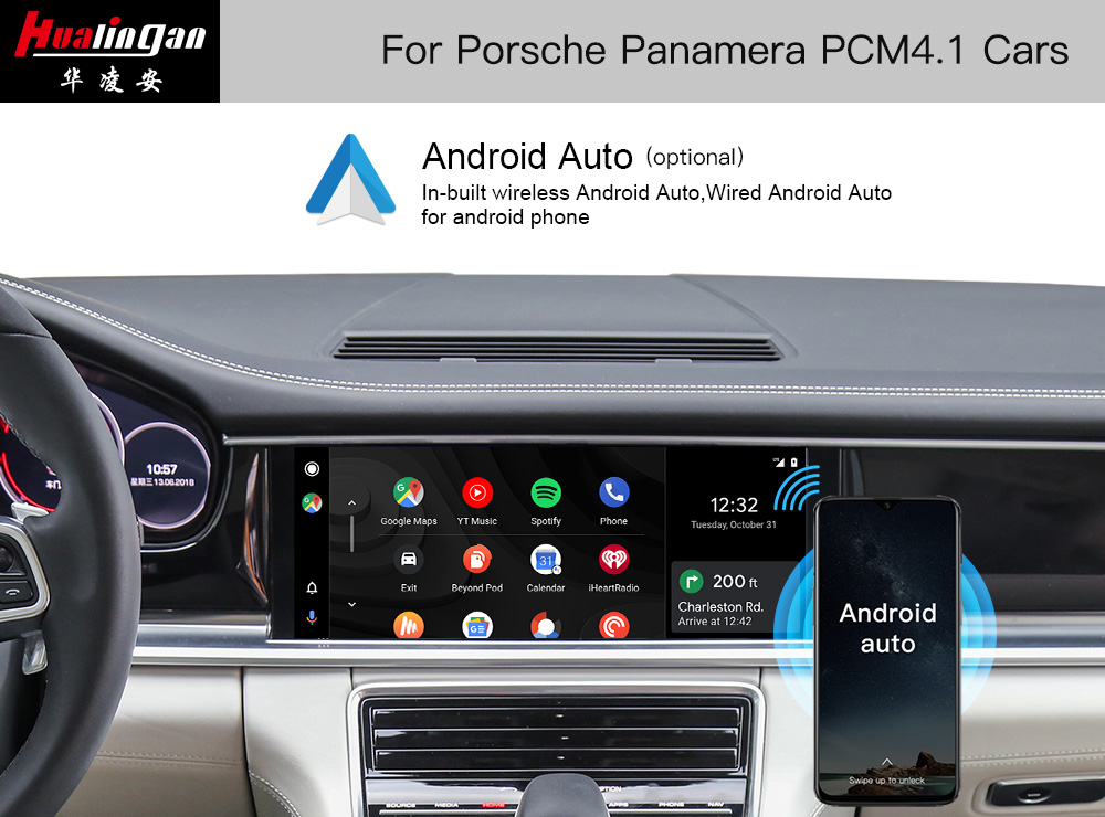 Apple CarPlay Porsche Panamera (971) PCM 4.1 Screen Upgrade Android Auto Mirroring Naviagtion System Video in Motion Wi-Fi 4G 