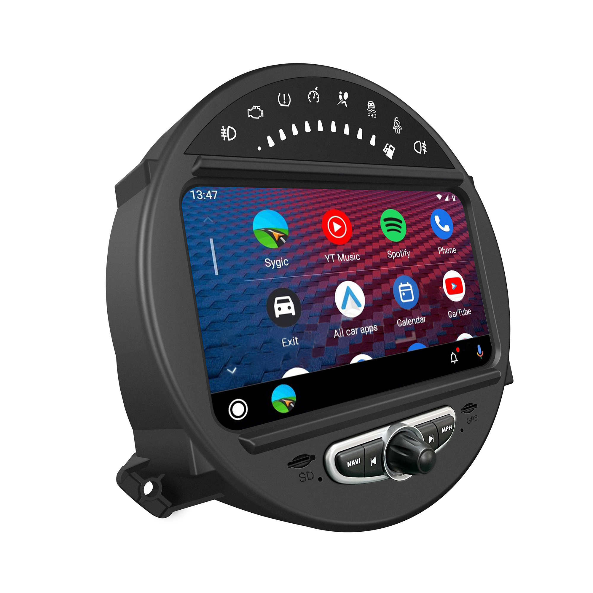Hualingan Mini Cooper Radio R55/R56/R57/R58/R59/R60/R61 7” Touch Screen Stereo Upgrade Apple Carplay Android Auto Fullscreen Mirror Bluetooth Music Multimedia Navi GPS Wifi Rear Camera