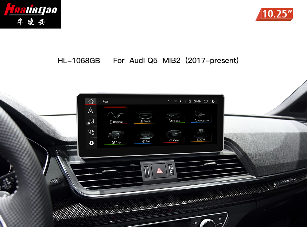 Android 12 Multimedia Player for Audi Q5 SQ5 (2018–2020) 10.25”touch Screen GPS Satnav Navigation Apple Carplay Android MirrorLink Autoradio Stereo 