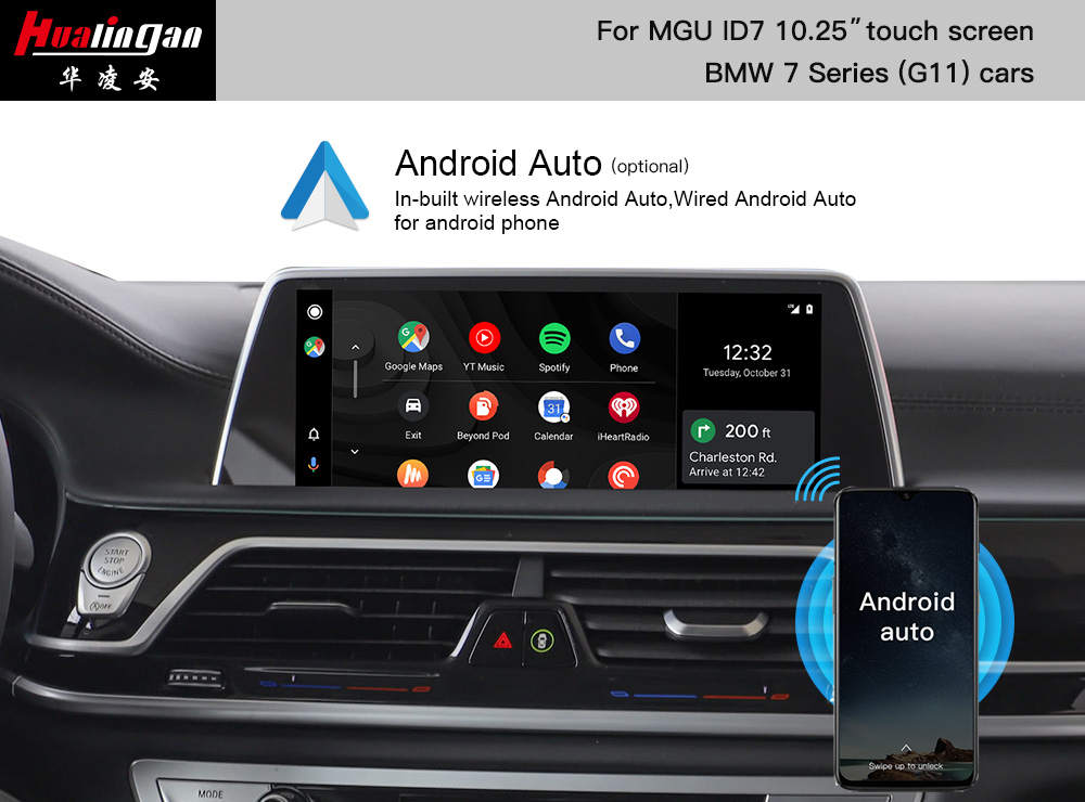 BMW 7 Series G11 wireless CarPlay Retrofit iDrive 7.0 Android Auto CarPlay AI BOX Mirroring