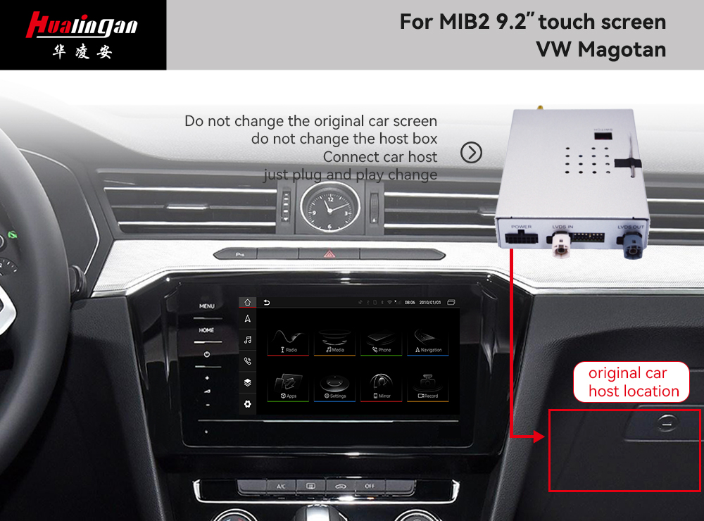 Volkswagen Magotan wireless CarPlay Adapter Wireless Android Auto Full Screen Mirror Link Multimedia Carplay Interface Android 12 GPS Navigation Google Maps Wifi 4G Head Unit 