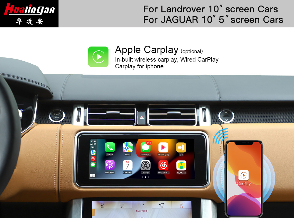 Range Rover Evoque (L551) Upgrade Wireless CarPlay Fullscreen Android Auto Mirroring Android Navigation Video in Motion Wi-Fi with Two 10.25 /10 inch Touch Screen