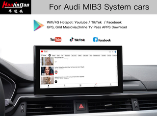 Hualingan Audi A5 S5 RS5 MIB3 Carplay AI BOX Retrofit Android BOX Maps Upgrade 