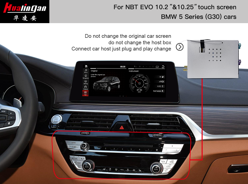 CarPlay Ai BOX BMW 5 Series Wireless Apple CarPlay G30 iDrive 6 Android 12 Car Ai BOX