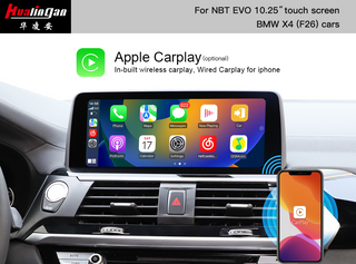 CarPlay AI BOX BMW X4 F26 NBT EVO Wireless Apple CarPlay Android Auto Full Screen Mirroring