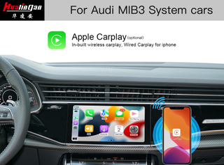 Hualingan Audi A6 S6 RS6 C8 MIB2 Wireless Apple CarPlay Full Scree Android Auto Screen Mirroring Android System AHD Camera Wi-Fi
