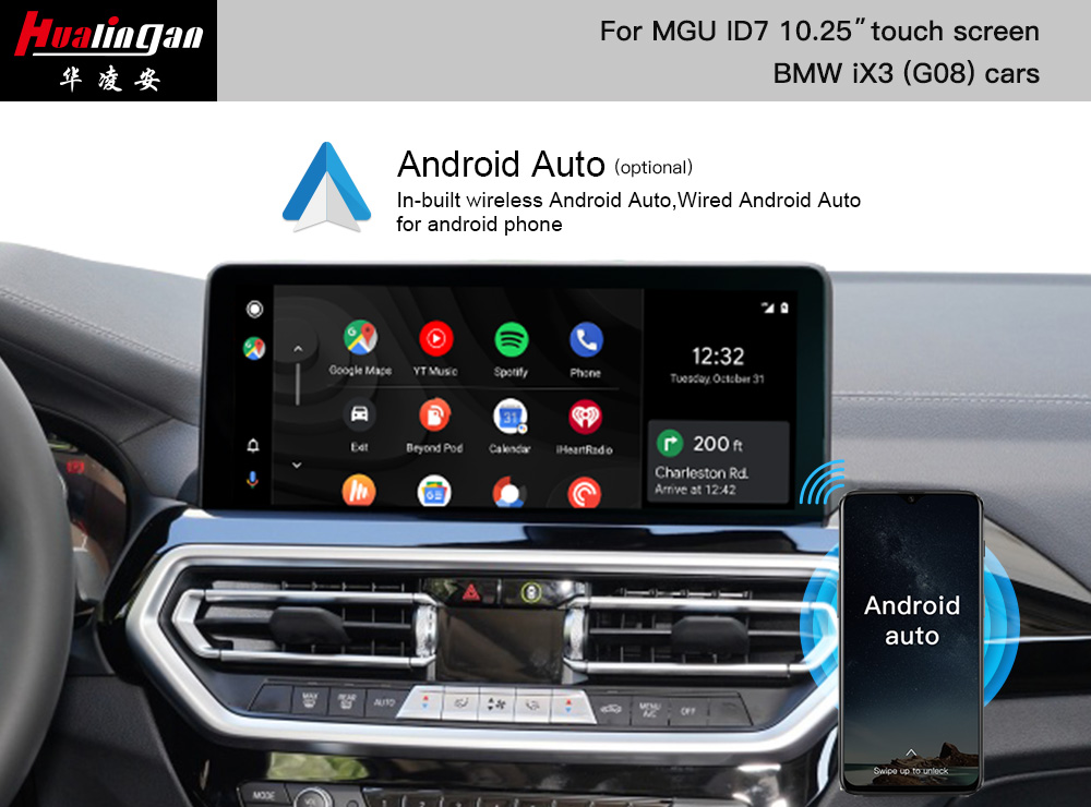 BMW iX3 G08 MGU Apple CarPlay Retrofit Android AUto Upgrade CarPlay AI